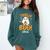 Toddler Boo Crew Babysitters Daycare Teacher Halloween Party Comfort Colors Sweatshirt Blue Spruce