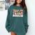 Trick Or Teach With Symbols Special Education Teacher Spooky Comfort Colors Sweatshirt Blue Spruce