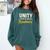 Unity Kindness Shirt Women Teachers Kids Unity Day Orange Comfort Colors Sweatshirt Blue Spruce