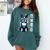 USA Flag Boston Terrier Best Dog Mom Ever 2025 Comfort Colors Sweatshirt Blue Spruce