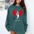 Valentine's Day Boston Terrier Lover Comfort Colors Sweatshirt Blue Spruce