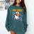 Van Ghost Art Teacher Halloween Van Gogh Starry Night Comfort Colors Sweatshirt Blue Spruce