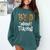 Wild About Teaching Teacher Student First Day Of School Comfort Colors Sweatshirt Blue Spruce