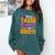 Will Trade Students For Donuts Halloween Teacher Comfort Colors Sweatshirt Blue Spruce
