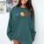 Women Art Teacher Back To School Artist Primary Color Theory Comfort Colors Sweatshirt Blue Spruce