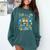 World Down Syndrome Day Awareness T21 Teacher Women Men Kids Comfort Colors Sweatshirt Blue Spruce