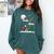 Xmas Lighting Tree Santa Riding Boston Terrier Christmas Comfort Colors Sweatshirt Blue Spruce