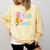 100 Days Of School Preppy 100th Day Of School Teachers Girls Comfort Colors Sweatshirt Butter