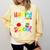 100th Day Of School Teachers Kids Girls Child Happy 100 Days Comfort Colors Sweatshirt Butter