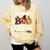 1st Grade Boo Crew Cute Ghost Halloween Teacher Kids Comfort Colors Sweatshirt Butter