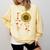 4th Grade Teacher Love Autumn Fall Sunflower Appreciation Comfort Colors Sweatshirt Butter