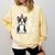 6 Years Old Birthday Boston Terrier Dog Lover 6th Party Kid Comfort Colors Sweatshirt Butter