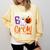 7th Grade Boo Crew Teacher Student Halloween Costume Comfort Colors Sweatshirt Butter