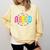 ABCD Kindergarten Rocks Back To School Teachers Students Comfort Colors Sweatshirt Butter