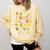 Alphabet Turkey Thanksgiving Costume Preschool Teacher Men Women Comfort Colors Sweatshirt Butter