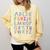 Back To School Kindergarten Alphabet ABC Teacher Women Kids Comfort Colors Sweatshirt Butter