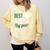 Best Teacher By Par Golf Golfer Comfort Colors Sweatshirt Butter