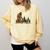 Boston Terrier Bigfoot Dog Walking Dog Mom Dad Kids Comfort Colors Sweatshirt Butter