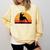 Boston Terrier Bostie Sunset Retro Dog Pet Mom Dad Comfort Colors Sweatshirt Butter