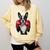 Boston Terrier Boxing Comfort Colors Sweatshirt Butter
