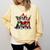 Boston Terrier Christmas Dogs Santa Reindeer Elf Comfort Colors Sweatshirt Butter
