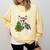 Boston Terrier Christmas Tree Lights Santa Hat Comfort Colors Sweatshirt Butter
