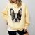 Boston Terrier Cute Puppy Face Dog Lover Pet Owner Comfort Colors Sweatshirt Butter
