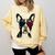 Boston Terrier Dog 4th July America USA Flag Men Women Kids Comfort Colors Sweatshirt Butter