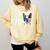 Boston Terrier Dog 4th Of July US American Flag Patriotic Comfort Colors Sweatshirt Butter
