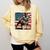 Boston Terrier Dog 4th Of July USA American Flag Patriotic Comfort Colors Sweatshirt Butter