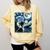 Boston Terrier Dog Art Van Gogh Starry Night Boston Terrier Comfort Colors Sweatshirt Butter