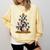 Boston Terrier Dog Christmas Tree Santa Hat Xmas Pajama Men Women Kids Comfort Colors Sweatshirt Butter