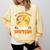 My Boston Terrier Dog Rides Shotgun Witch Halloween Men Women Comfort Colors Sweatshirt Butter