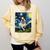 Boston Terrier Dog Starry Night Painting Comfort Colors Sweatshirt Butter