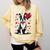 Boston Terrier Dog Valentine's Day Dog Owner Valentine Comfort Colors Sweatshirt Butter