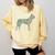 Boston Terrier Flower Silhouette Floral Dog Men Women Girls Kids Comfort Colors Sweatshirt Butter