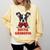 Boston Terrier Grandma Dog Lovers Puppy Bostie Owner Comfort Colors Sweatshirt Butter