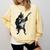 Boston Terrier Guitar Comfort Colors Sweatshirt Butter