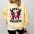 Boston Terrier Heart Glasses Girls Bostie Valentines Day Comfort Colors Sweatshirt Butter