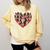 Boston Terrier Heart Valentine Boston Terrier Comfort Colors Sweatshirt Butter