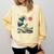 Boston Terrier Japanese Kanagawa Wave Surf Dog Comfort Colors Sweatshirt Butter