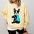 Boston Terrier I Love Mom Apparel Comfort Colors Sweatshirt Butter