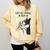 Boston Terrier Mom Dogs Mum Woman Comfort Colors Sweatshirt Butter
