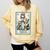 The Boston Terrier Mom Skeleton Spooky Season Halloween Comfort Colors Sweatshirt Butter