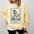Boston Terrier Mom Skeleton Tarot Card Witch Vibes Dog Mom Comfort Colors Sweatshirt Butter