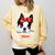 Boston Terrier Mum Dog Woman Idea Comfort Colors Sweatshirt Butter