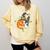Boston Terrier Pumpkin Jack O Lantern Halloween Comfort Colors Sweatshirt Butter