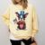 Boston Terrier Puppy Dog Holds His American Flag 4th Of July Comfort Colors Sweatshirt Butter