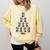 Boston Terrier Santa Hat Xmas Light Men Women Christmas Tree Comfort Colors Sweatshirt Butter