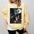 Boston Terrier Selfie Full Moon Flying Witch Halloween Dog Comfort Colors Sweatshirt Butter